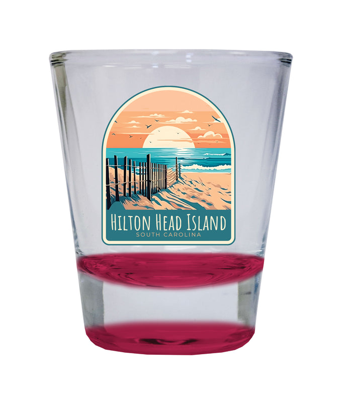Hilton Head Island Souvenir 1.5 Ounce Shot Glass Round
