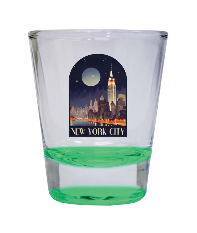 New York City C Souvenir 1.5 Ounce Shot Glass Round