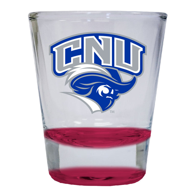 Christopher Newport Captains NCAA Legacy Edition 2oz Round Base Shot Glass Red