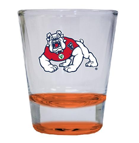 Fresno State Bulldogs NCAA Legacy Edition 2oz Round Base Shot Glass Orange