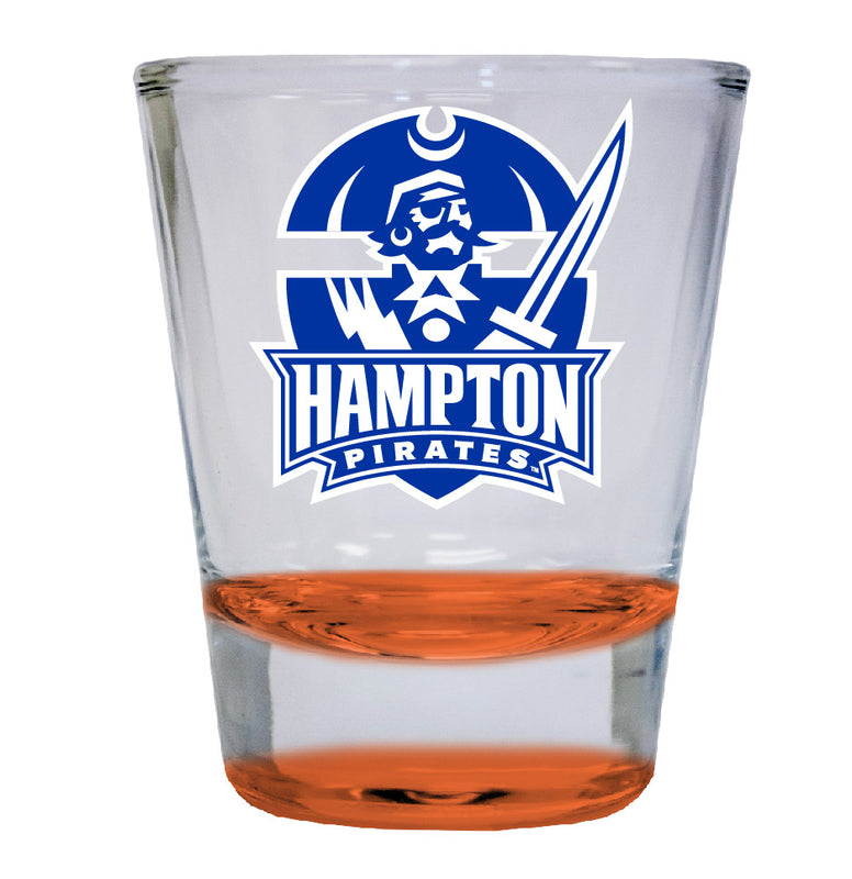 Hampton University NCAA Legacy Edition 2oz Round Base Shot Glass Orange