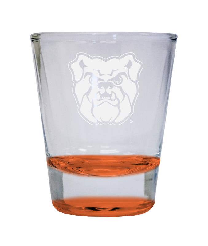 NCAA Butler Bulldogs Collector's 2oz Laser-Engraved Spirit Shot Glass Orange