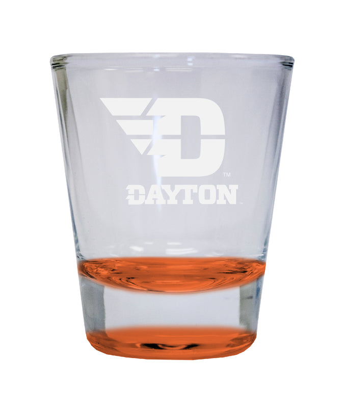 NCAA Dayton Flyers Collector's 2oz Laser-Engraved Spirit Shot Glass Orange