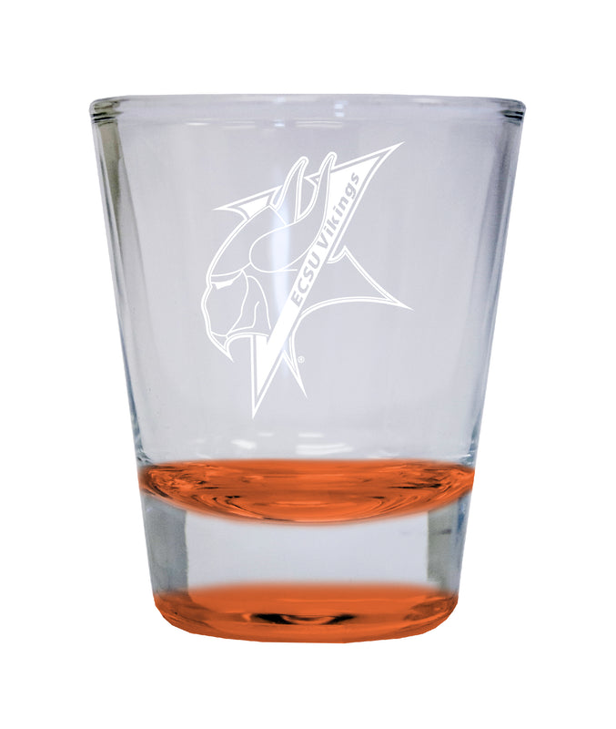 NCAA Elizabeth City State University Collector's 2oz Laser-Engraved Spirit Shot Glass Orange