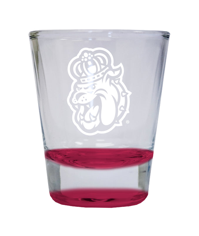 NCAA James Madison Dukes Collector's 2oz Laser-Engraved Spirit Shot Glass Red