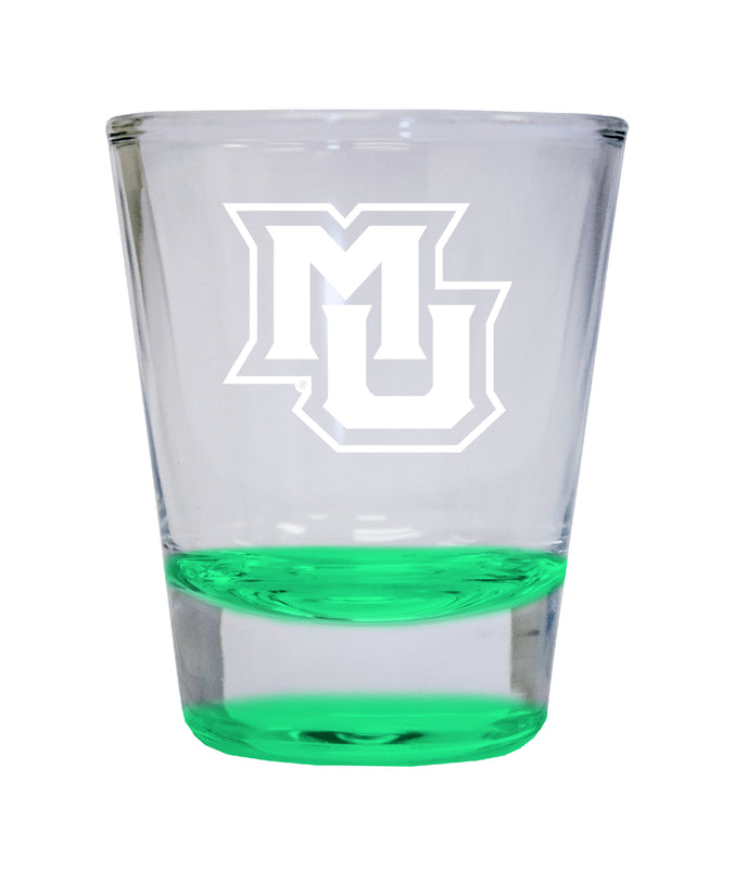 NCAA Marquette Golden Eagles Collector's 2oz Laser-Engraved Spirit Shot Glass Green