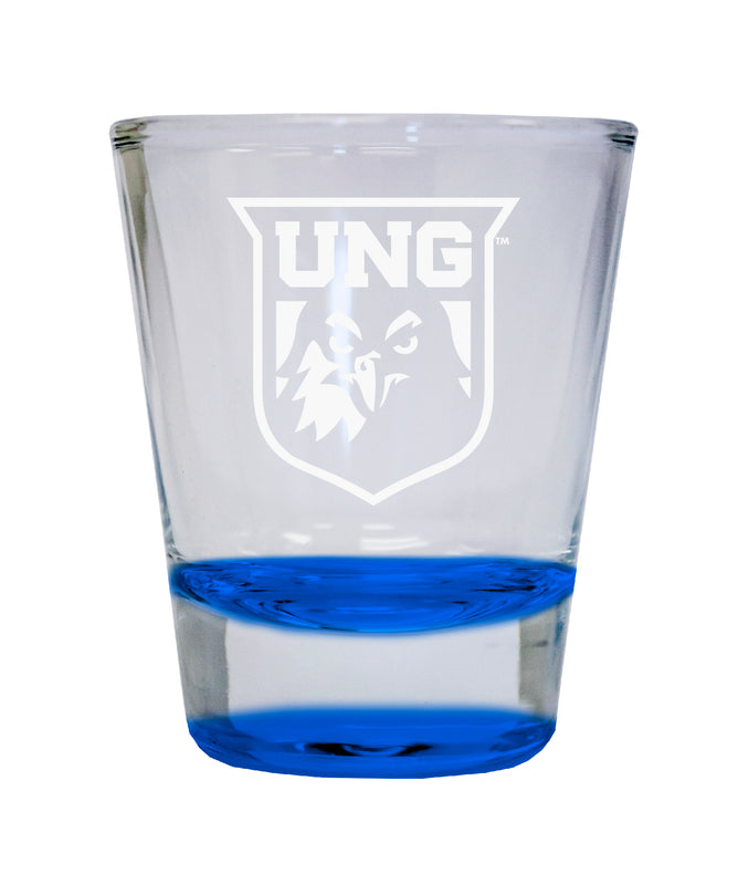 NCAA North Georgia Nighhawks Collector's 2oz Laser-Engraved Spirit Shot Glass Blue