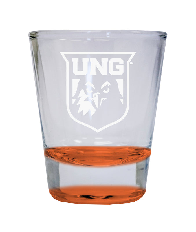 NCAA North Georgia Nighhawks Collector's 2oz Laser-Engraved Spirit Shot Glass Orange
