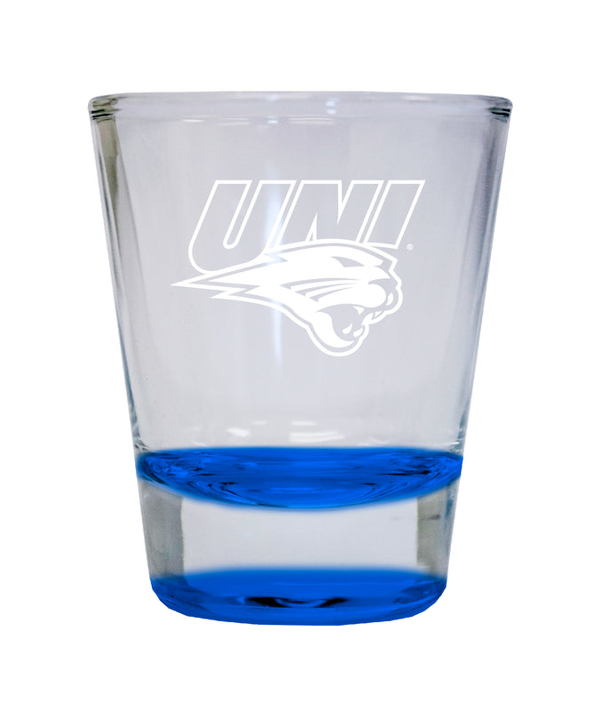 NCAA Northern Iowa Panthers Collector's 2oz Laser-Engraved Spirit Shot Glass Blue