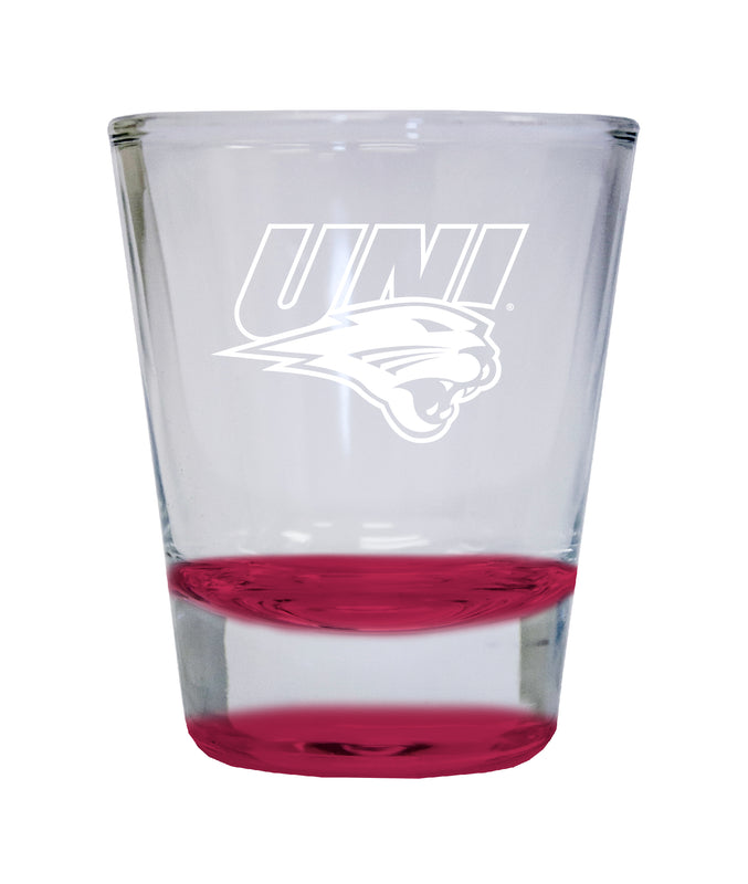 NCAA Northern Iowa Panthers Collector's 2oz Laser-Engraved Spirit Shot Glass Red