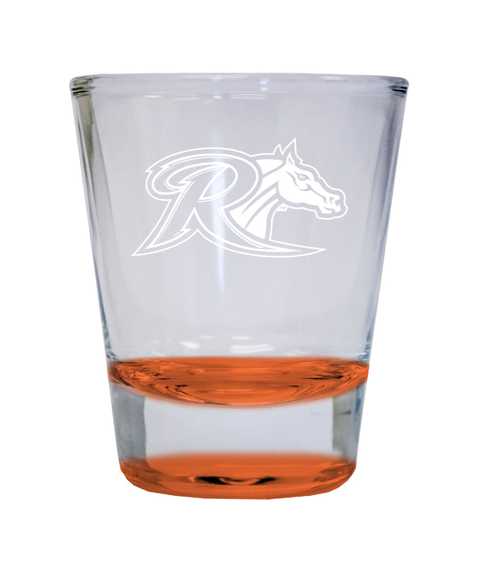 NCAA Rider University Broncs Collector's 2oz Laser-Engraved Spirit Shot Glass Orange