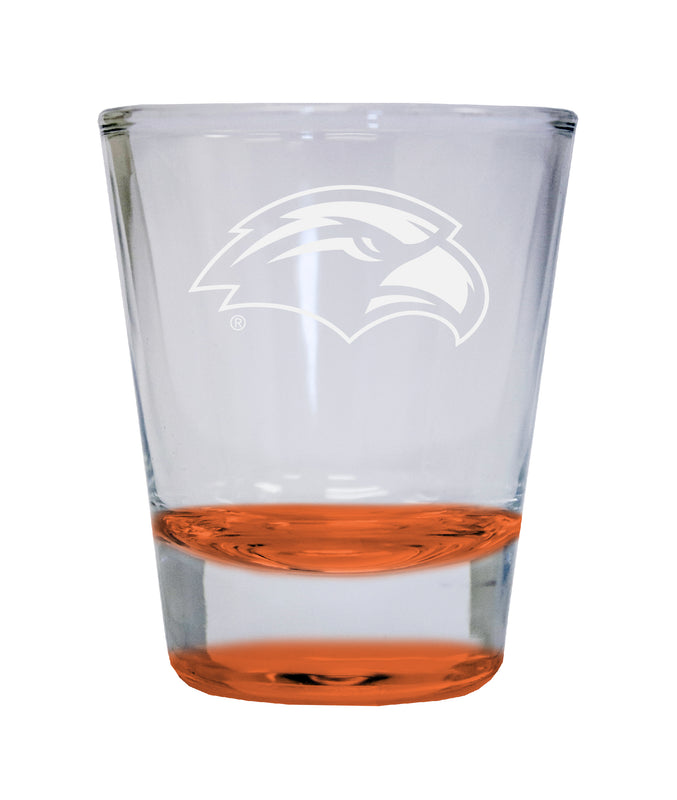 NCAA Southern Mississippi Golden Eagles Collector's 2oz Laser-Engraved Spirit Shot Glass Orange