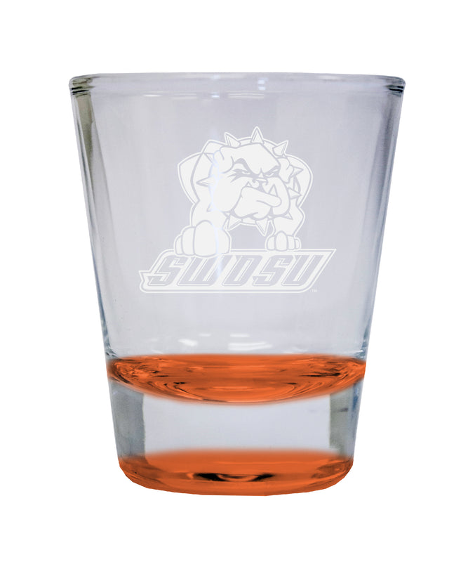 NCAA Southwestern Oklahoma State University Collector's 2oz Laser-Engraved Spirit Shot Glass Orange