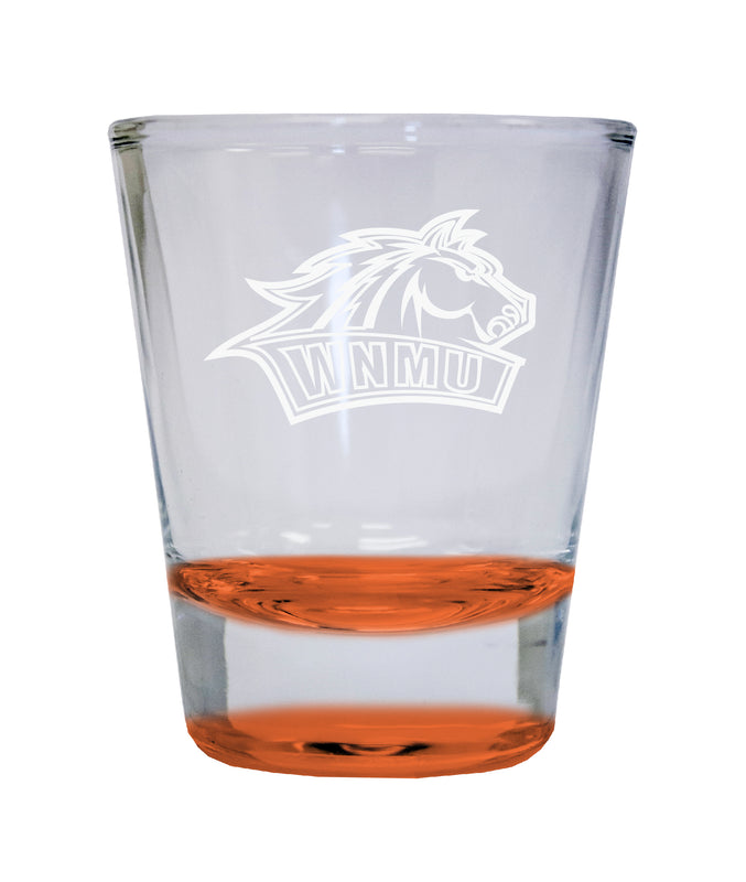 NCAA Western New Mexico University Collector's 2oz Laser-Engraved Spirit Shot Glass Orange