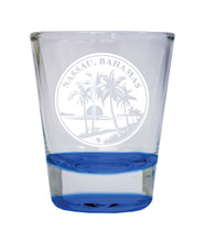 Load image into Gallery viewer, Nassau the Bahamas Souvenir 1.5 Ounce Engraved Shot Glass Round
