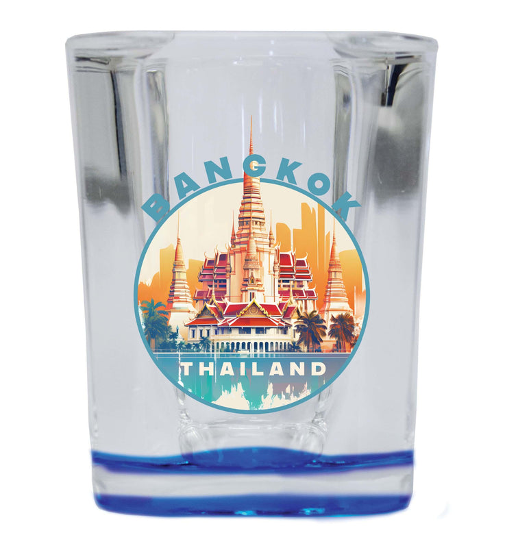 Bangkok Thailand C Souvenir 2.5 Ounce Shot Glass Square