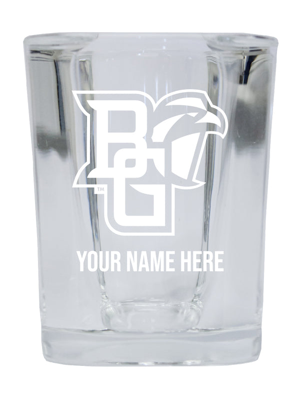 NCAA Bowling Green Falcons Personalized 2oz Stemless Shot Glass - Custom Laser Etched