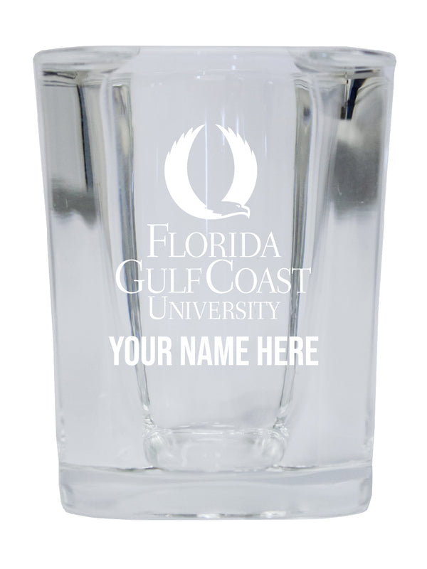 NCAA Florida Gulf Coast Eagles Personalized 2oz Stemless Shot Glass - Custom Laser Etched
