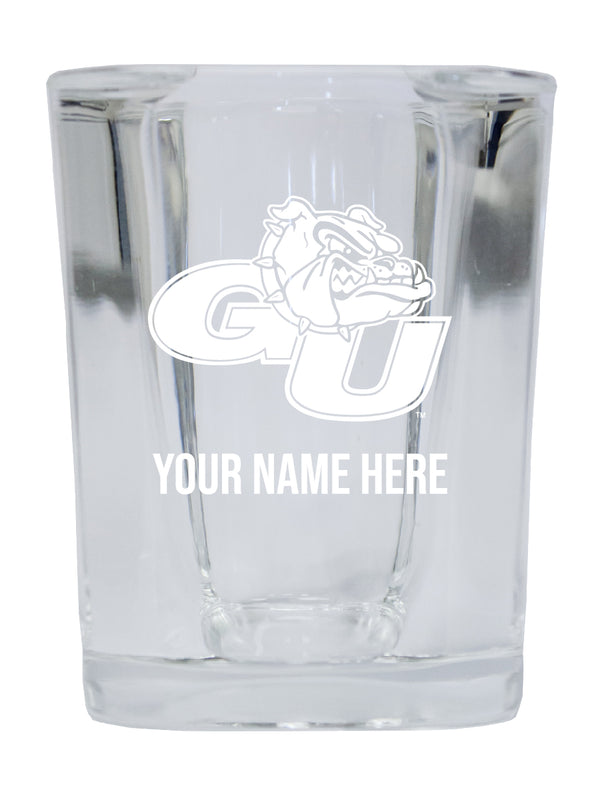 NCAA Gonzaga Bulldogs Personalized 2oz Stemless Shot Glass - Custom Laser Etched