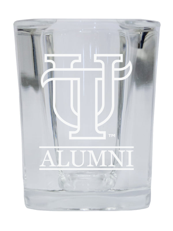 NCAA University of Tampa Spartans Alumni 2oz Laser Etched Square Shot Glass