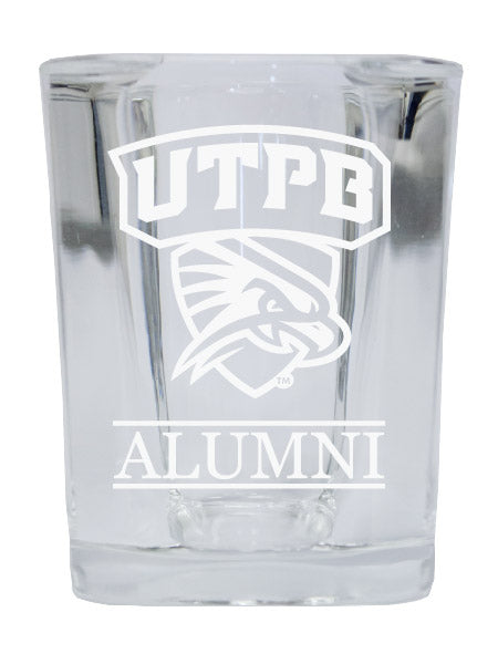NCAA University of Texas of the Permian Basin Alumni 2oz Laser Etched Square Shot Glass