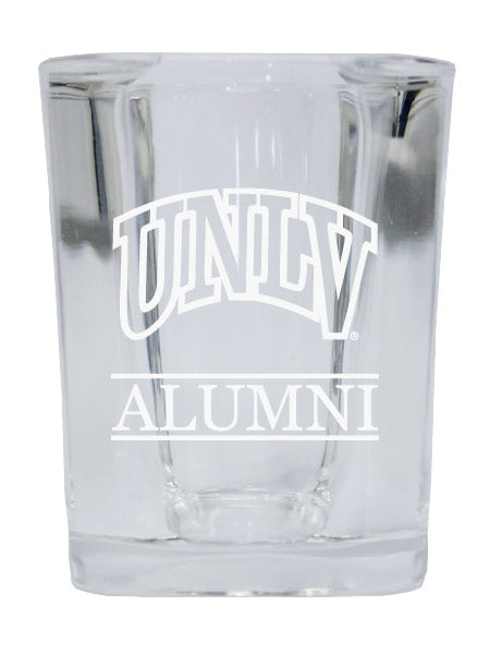 NCAA UNLV Rebels Alumni 2oz Laser Etched Square Shot Glass