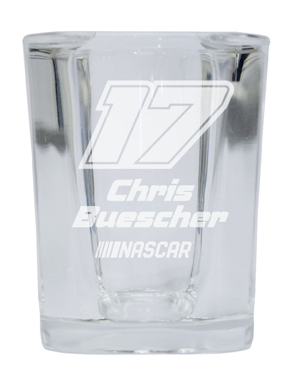 #17 Chris Buescher NASCAR Officially Licensed Square Shot Glass