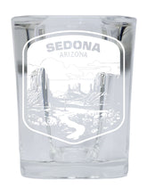 Load image into Gallery viewer, Sedona Arizona Souvenir 2.5 Ounce Engraved Shot Glass Square
