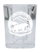 Load image into Gallery viewer, Gatlinburg Tennessee Laser Etched Souvenir 2.5 Ounce Shot Glass Square
