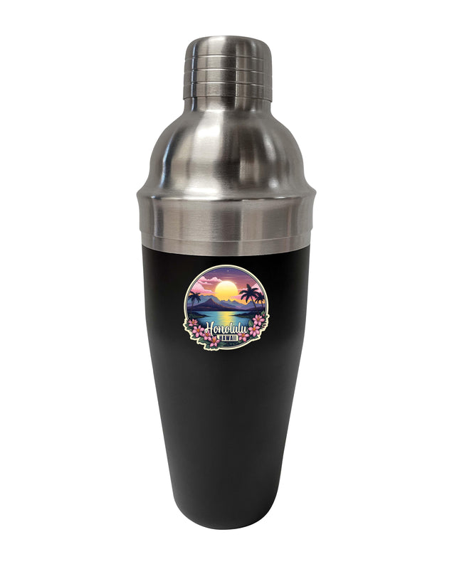 Honolulu Hawaii B Souvenir 24 oz Cocktail Shaker