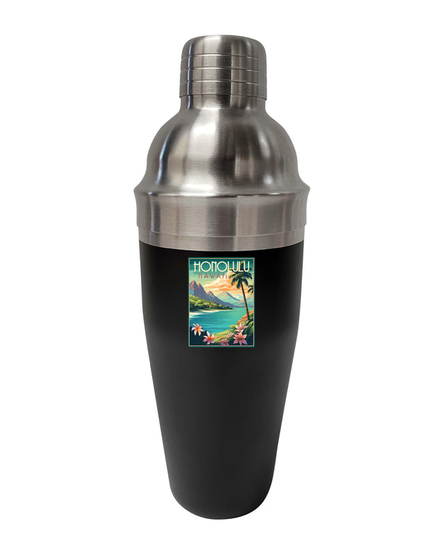 Honolulu Hawaii C Souvenir 24 oz Cocktail Shaker