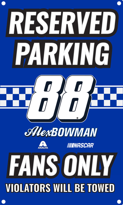 R and R Imports Alex Bowman #88 Metal Sign New for 2020