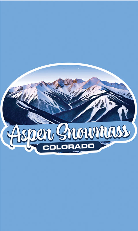Aspen Snowmass Colorado Design A Souvenir Metal Sign 9 x 15