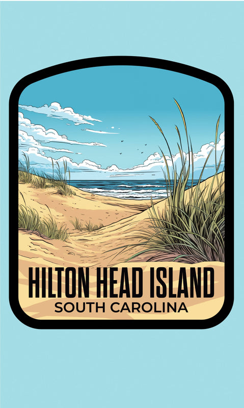 Hilton Head Island Design A Souvenir Metal Sign 9 x 15