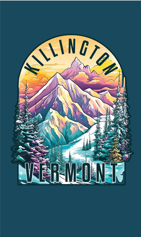 Killington Vermont Design B Souvenir Metal Sign 9 x 15