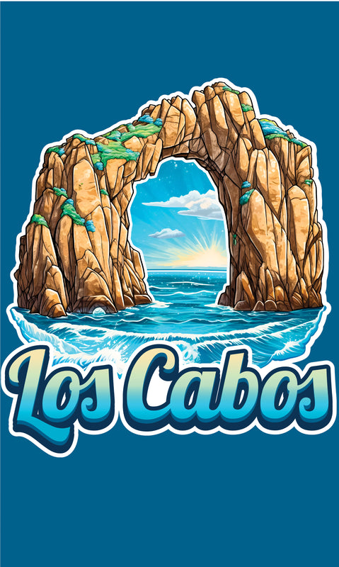 Los Cabos Mexico Design C Souvenir Metal Sign 9 x 15