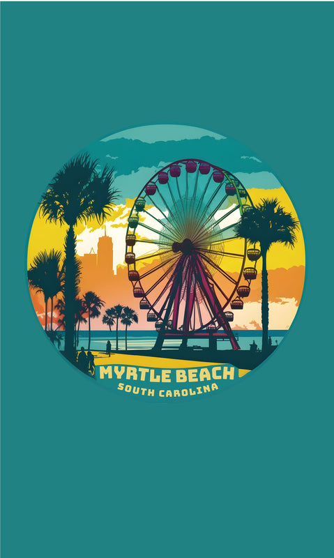 Myrtle Beach South Carolina Souvenir Metal Sign-Wall Poster
