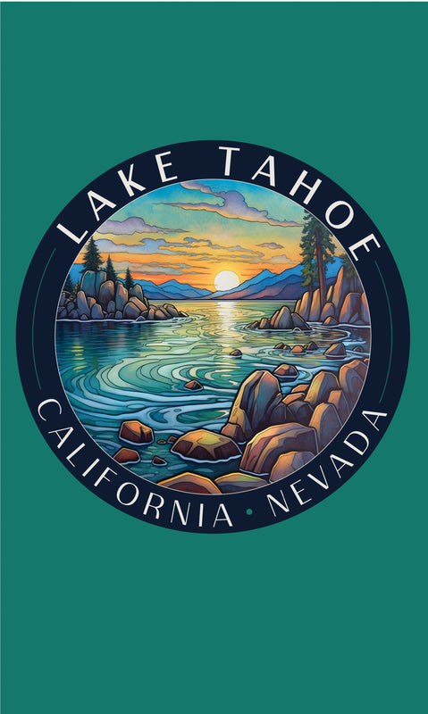Lake Tahoe California Design C Souvenir Metal Sign 9 x 15