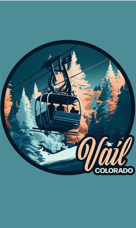 Vail Colorado Design C Souvenir Metal Sign 9 x 15