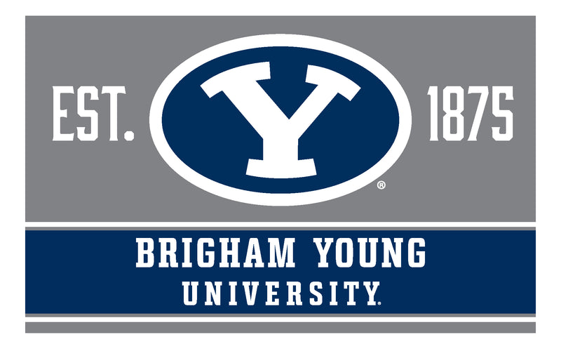 Brigham Young Cougars Wood Sign with Frame