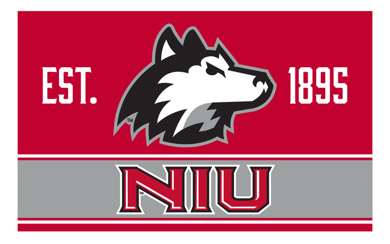 Northern Illinois Huskies Wood Sign with Frame