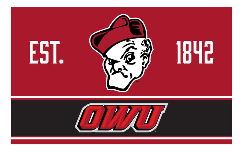Ohio Wesleyan University Wood Sign with Frame