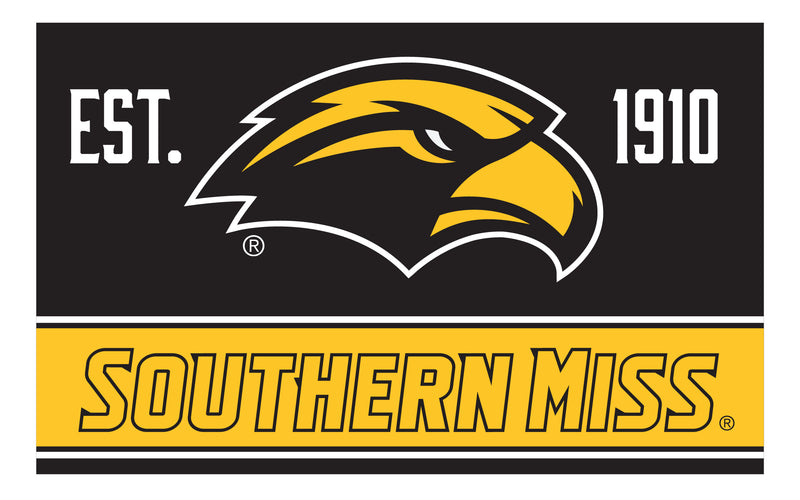 Southern Mississippi Golden Eagles Wood Sign with Frame