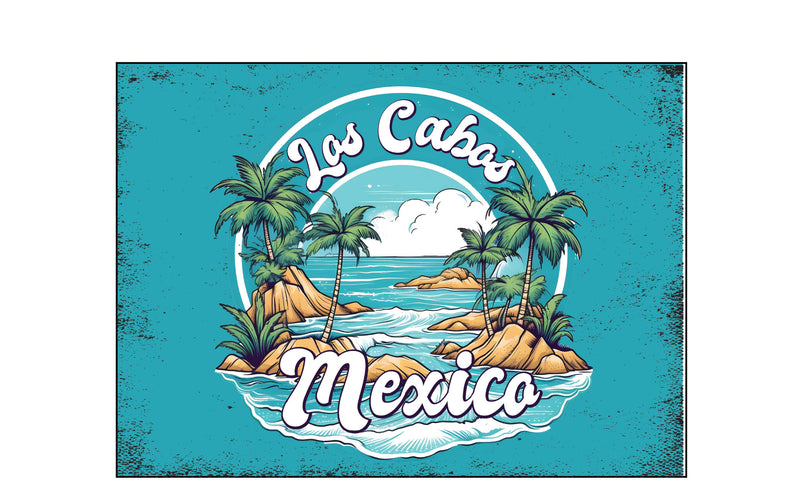 Los Cabos Mexico Design A Souvenir Wood sign with frame 5x7