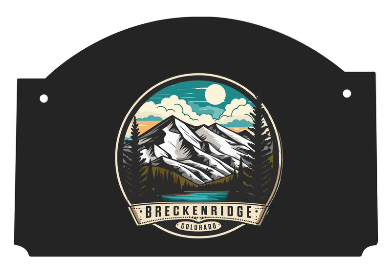 Breckenridge Colorado Design A Souvenir Wood sign flat with string