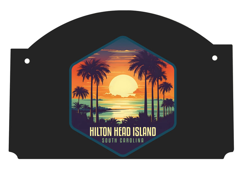 Hilton Head Island Design B Souvenir Wood sign flat with string