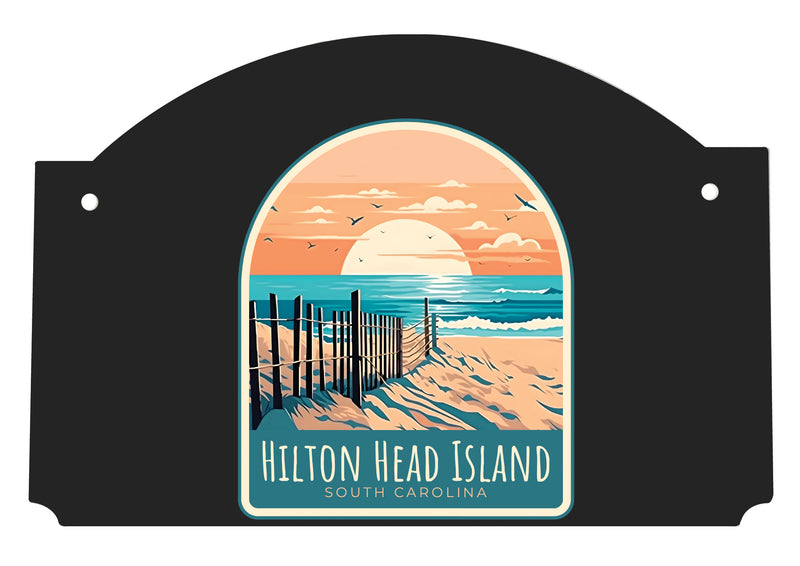 Hilton Head Island Design C Souvenir Wood sign flat with string