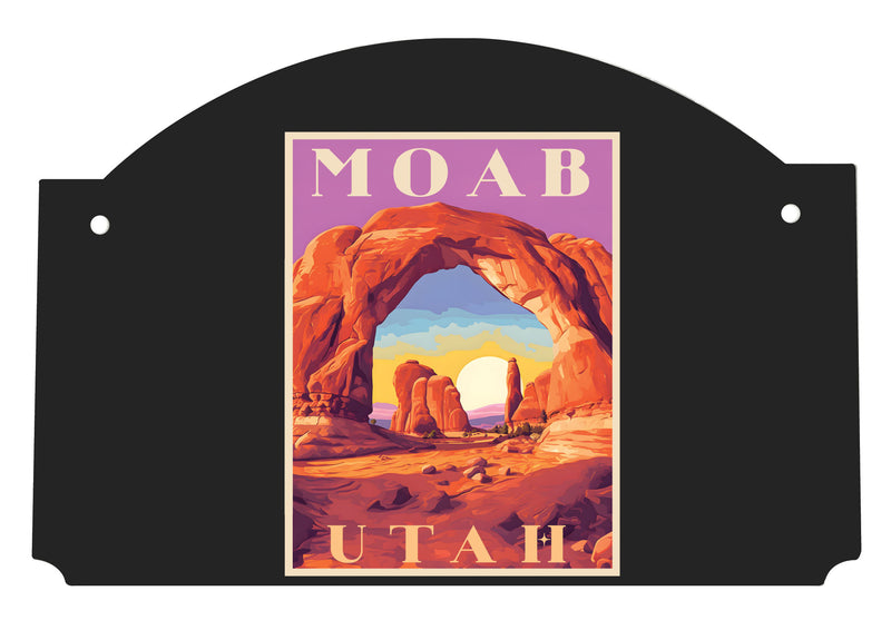 Moab Utah Design A Souvenir Wood sign flat with string