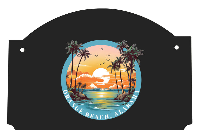 Orange Beach Alabama Design B Souvenir Wood sign flat with string