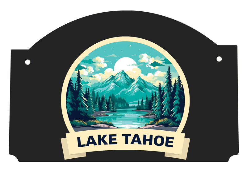 Lake Tahoe California Design A Souvenir Wood sign flat with string